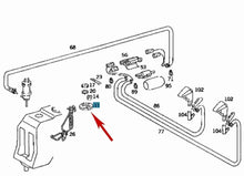 Load image into Gallery viewer, 1981-93 Mercedes W 124 126 201 Windshield Washer Tank Lid Heater Element Adaptor
