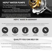 Load image into Gallery viewer, 91-99 BMW E36 318i 318is 318ti Z3 Water Pump Premium German HEPU Steel Impeller
