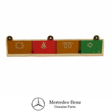 Load image into Gallery viewer, 1978-80 Mercedes W116 300SD Right Lower Instrument Cluster Warning Emblem Strip
