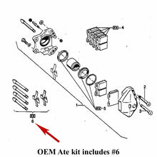 Load image into Gallery viewer, 1971-82 BMW 2800 3.0 CS CSi 630CSi 633 CSi Rear Caliper Pad Pin Spring Kit OE
