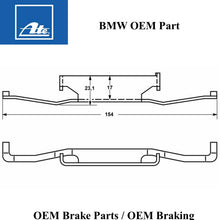 Load image into Gallery viewer, 2 1982-91 BMW 524td 528e 533i 535 i is 633 635 CSi M3 Front Brake Pad Spring Ate
