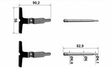 Load image into Gallery viewer, 2001-11 Mercedes Rear Brake Pad Caliper Slide Pin &amp; Spring Hardware Kit &amp; Lube
