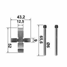 Load image into Gallery viewer, Left or Right Rear Brake Brake Pad Slide Pin Return Spring Kit 1969-81 BMW TRW
