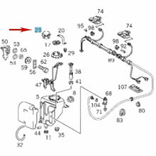 Load image into Gallery viewer, 1977-11 Mercedes Windshield Washer Tank Plastic Cap Lid &amp; Seal 202 860 93 69
