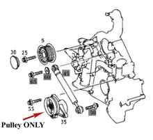 Load image into Gallery viewer, 1998-11 C CL CLK E G ML R S SL SLK Drive Belt Tensioner Pulley 112 200 09 70
