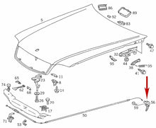 Load image into Gallery viewer, 90-02 Mercedes SL 300 320 500 55 600 SL Hood Release Handle OE MB 129 880 00 20
