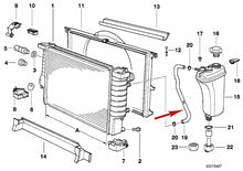 Load image into Gallery viewer, 1996-03 BMW 525i 528i 530i 540i 740 i L Expansion Tank to Radiator Breather Hose
