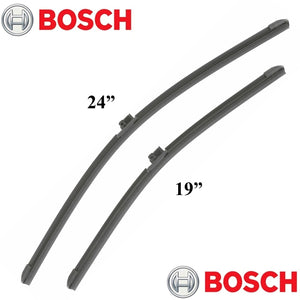 2006-09 BMW 325 328 330 335 M3 Windshield Wiper Blade Set 1 ea. 19" & 24" Bosch