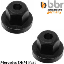 Load image into Gallery viewer, 86-23 Mercedes Multi Use Plastic Nut 10mm Hex 16mm Flange 4mm Hole 003 990 02 51
