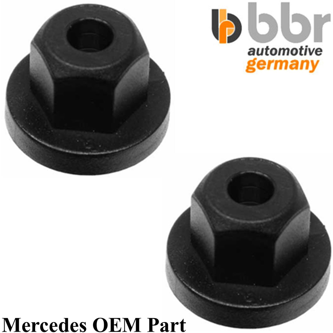 86-23 Mercedes Multi Use Plastic Nut 10mm Hex 16mm Flange 4mm Hole 003 990 02 51