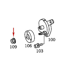 Load image into Gallery viewer, 1996-04 Mercedes E320 SLK230 Belt Tensioner Pulley Mounting Nut 003 990 07 50 OE
