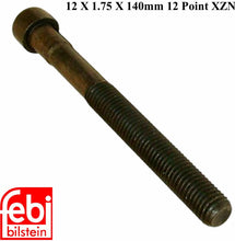 Load image into Gallery viewer, 1978-85 Mercedes 240D 300 CD D SD TD Cylinder Head Bolt 12 X 140 mm 12 Point XZN
