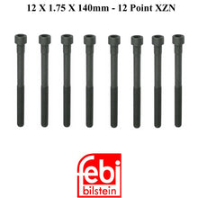 Load image into Gallery viewer, 8 X 1978-85 Mercedes 300 CD D SD TD Cylinder Head Bolt 12 X 140 mm 12 Point XZN
