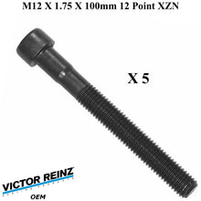 Load image into Gallery viewer, 5 X Cylinder Head Bolt 12 X 100 mm 12 Point XZN 1978-85 Mercedes 300 CD D SD TD
