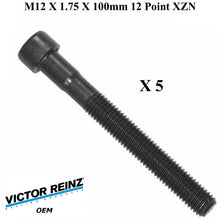 Load image into Gallery viewer, 5 X Cylinder Head Bolt 12 X 100 mm 12 Point XZN 1978-85 Mercedes 300 CD D SD TD
