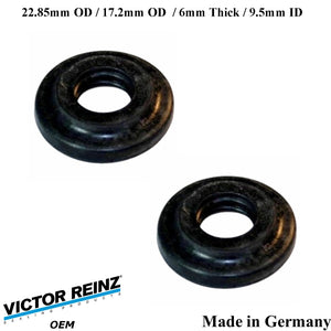 2 X 1991-08 BMW 3 5 7 8 M X Z 23mm Valve Cover Mount Nut Rubber Seal 1 437 395