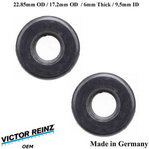 2 X 1991-08 BMW 3 5 7 8 M X Z 23mm Valve Cover Mount Nut Rubber Seal 1 437 395