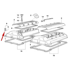 Load image into Gallery viewer, 2 X 1991-08 BMW 3 5 7 8 M X Z 23mm Valve Cover Mount Nut Rubber Seal 1 437 395
