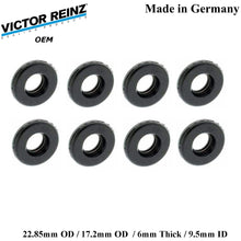 Load image into Gallery viewer, 8 X 1999-3 BMW 540i 740iL X5 Z8 23mm Valve Cover Mount Nut Rubber Seal 1 437 395
