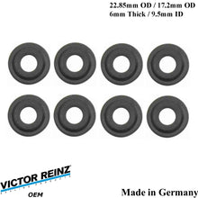 Load image into Gallery viewer, 8 X 1999-3 BMW 540i 740iL X5 Z8 23mm Valve Cover Mount Nut Rubber Seal 1 437 395
