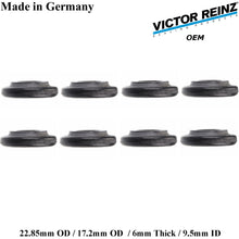 Load image into Gallery viewer, 8 X 1999-3 BMW 540i 740iL X5 Z8 23mm Valve Cover Mount Nut Rubber Seal 1 437 395
