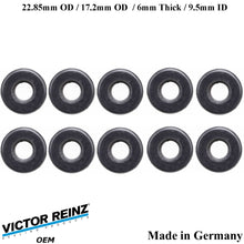 Load image into Gallery viewer, 8 X 1999-3 BMW 540i 740iL X5 Z8 23mm Valve Cover Mount Nut Rubber Seal 1 437 395
