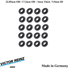 Load image into Gallery viewer, 20 X 2000-03 BMW M5 2000-02 Z8 23mm Valve Cover Mount Nut Rubber Seal 1 437 395
