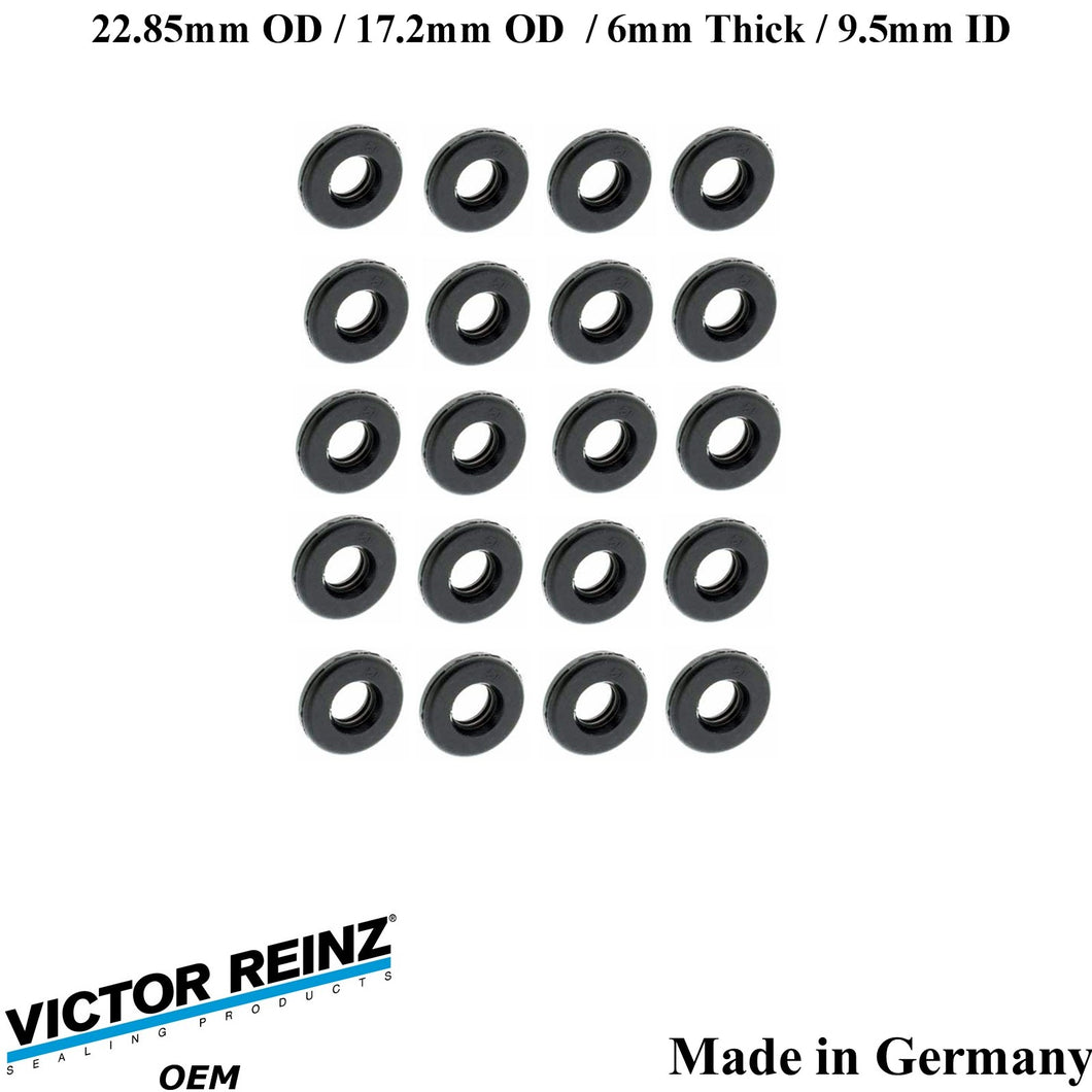 20 X 2000-03 BMW M5 2000-02 Z8 23mm Valve Cover Mount Nut Rubber Seal 1 437 395