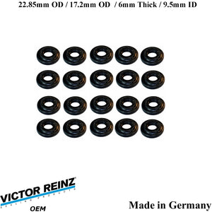 20 X 2000-03 BMW M5 2000-02 Z8 23mm Valve Cover Mount Nut Rubber Seal 1 437 395