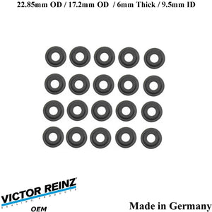 20 X 2000-03 BMW M5 2000-02 Z8 23mm Valve Cover Mount Nut Rubber Seal 1 437 395