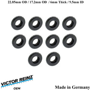 10 X 2000-03 BMW M5 2000-02 Z8 23mm Valve Cover Mount Nut Rubber Seal 1 437 395