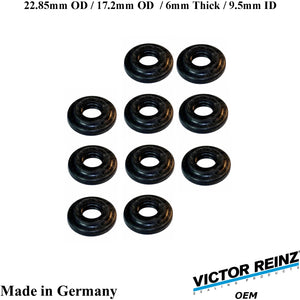 10 X 2000-03 BMW M5 2000-02 Z8 23mm Valve Cover Mount Nut Rubber Seal 1 437 395