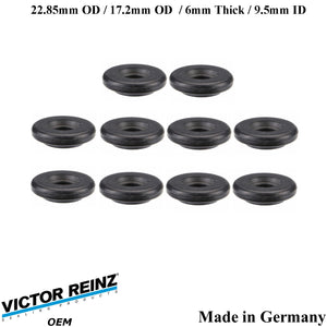 10 X 2000-03 BMW M5 2000-02 Z8 23mm Valve Cover Mount Nut Rubber Seal 1 437 395