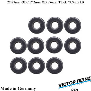 10 X 2000-03 BMW M5 2000-02 Z8 23mm Valve Cover Mount Nut Rubber Seal 1 437 395