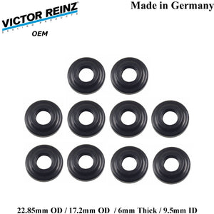 10 X 2000-03 BMW M5 2000-02 Z8 23mm Valve Cover Mount Nut Rubber Seal 1 437 395