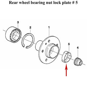 84-00 BMW 318 i is 325 e es i is ix Z3 Axle Shaft Nut Locking Plate Genuine BMW