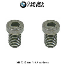 Load image into Gallery viewer, 2 1977-24 BMW 8 X 12 Front Rear Brake Disc Mounting Screw 1 123 072 GENUINE BMW
