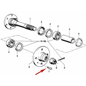 2 1977-24 BMW 8 X 12 Front Rear Brake Disc Mounting Screw 1 123 072 GENUINE BMW