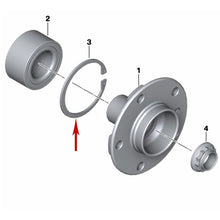 Load image into Gallery viewer, 1986-16 3 4 5 M Z Front Rear Wheel Bearing Retaining Snap Ring 33 41 1 138 648
