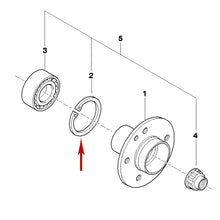 Load image into Gallery viewer, 1986-16 3 4 5 M Z Front Rear Wheel Bearing Retaining Snap Ring 33 41 1 138 648
