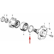 Load image into Gallery viewer, 1986-16 3 4 5 M Z Front Rear Wheel Bearing Retaining Snap Ring 33 41 1 138 648
