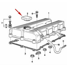 Load image into Gallery viewer, 1991-03 BMW 3 5 7 8 M Engine Oil Filler Cap with Oil Can OEM Reutter 1 743 294
