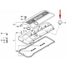 Load image into Gallery viewer, 1991-03 BMW 3 5 7 8 M Engine Oil Filler Cap with Oil Can OEM Reutter 1 743 294
