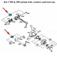 Load image into Gallery viewer, 2 X 2008-15 Mercedes C CLS GLK E Front Upper or Lower Inner Control Arm Bolt Kit
