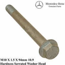 Load image into Gallery viewer, 1982-02 Mercedes 107 116 123 124 129 Steering Box Bolt M10 X 94 OE 129 990 11 01
