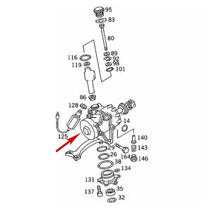 1994-99 Mercedes CL500 CL600 S320 S420 S500 S600 S350 Power Steering Gear Box