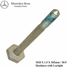 Load image into Gallery viewer, 1992-99 Mercedes W140 S Class Power Steering Gear Box Bolt 140 990 61 01 OE MB
