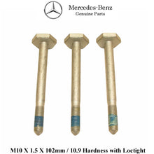 Load image into Gallery viewer, 3 X 1992-99 Mercedes W140 S Class Power Steering Gear Box Bolt 140 990 61 01
