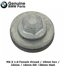 Load image into Gallery viewer, 1991-07 BMW 3 5 X Z Valve Cover Cap Nut with Seal M6 11 12 1 738 607 Genuine BMW
