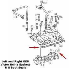 Load image into Gallery viewer, 96-99 Mercedes CL500 E420 S420 S500 SL500 Intake Manifold Gasket &amp; Boot Kit
